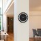 Minimalist Black & Silver Wall Clock, Stylish 11.22 Inch Non-Ticking Round Clock for Home DecorShort Description